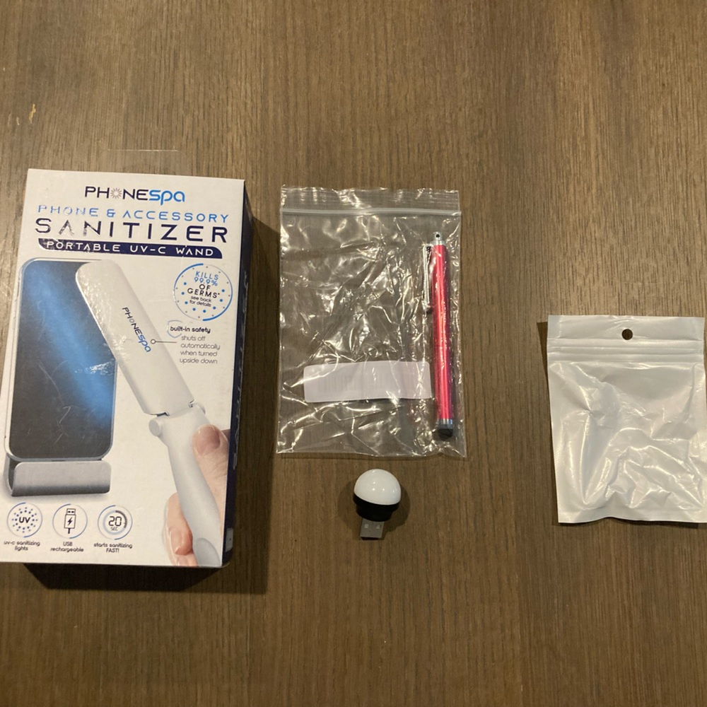 Phonespa portable sanitizer & cell accessories